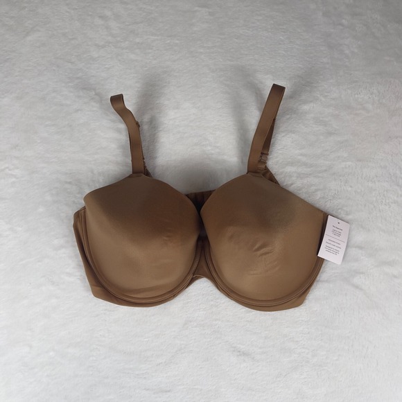 Auden Superstar T-Shirt Bra Womens 46DDD Brown Lightly Lined Adjustable‎ Strap - Picture 1 of 4